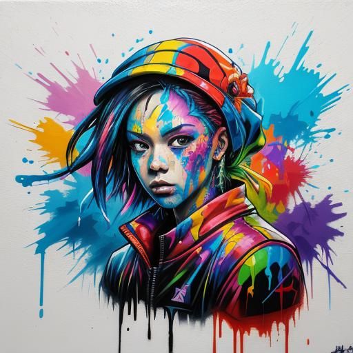 Colorful Polychromatic Graffiti Art in Ultra Quality