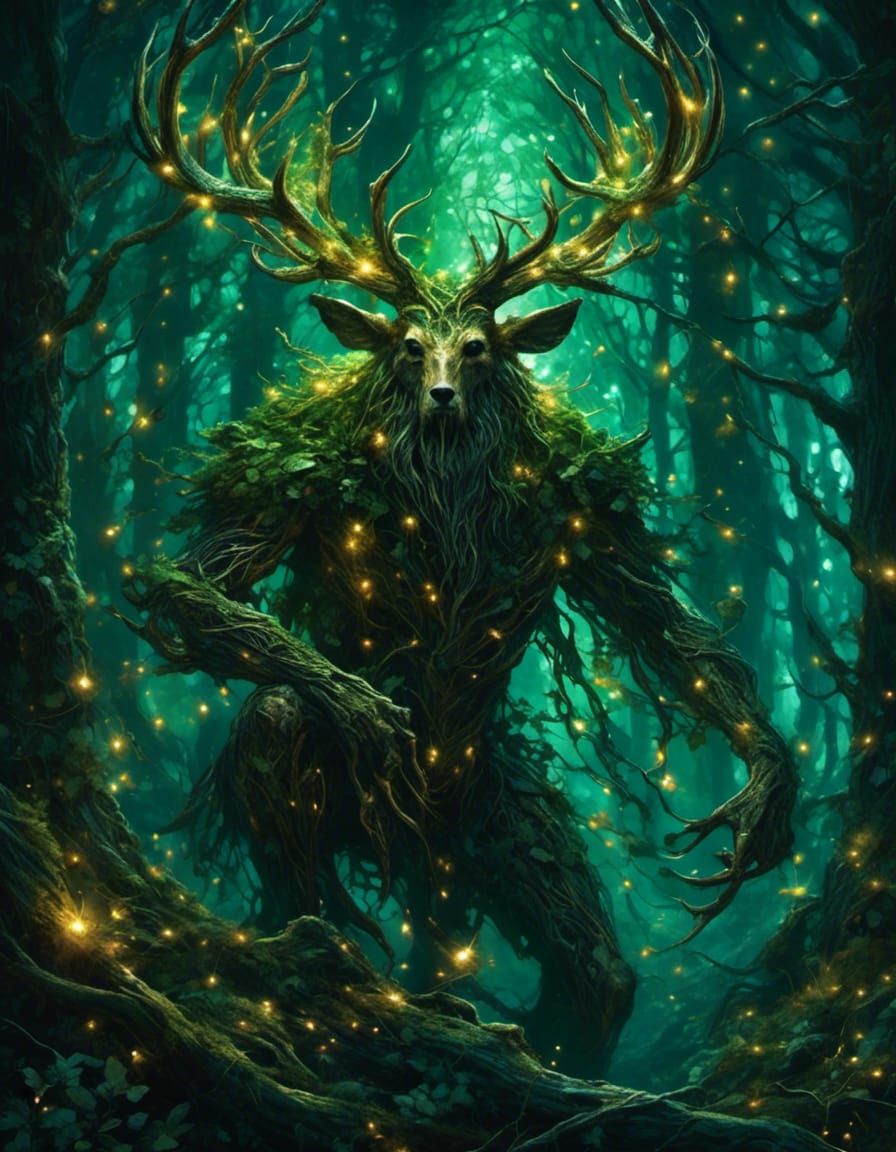 Majestic Forest Monster: Fantasy Protector