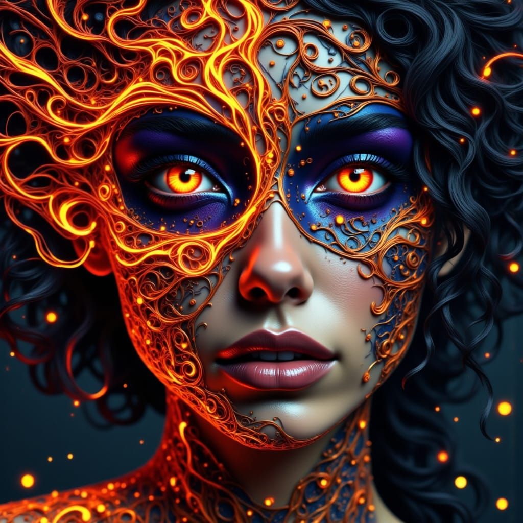 Fiery Goddess of Hellish Beauty