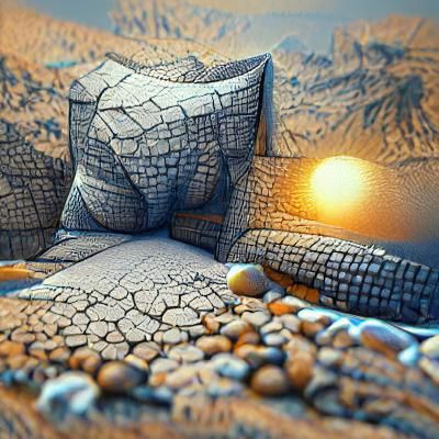 Surreal Landscape: 3D Stipple Art in Unreal Engine
