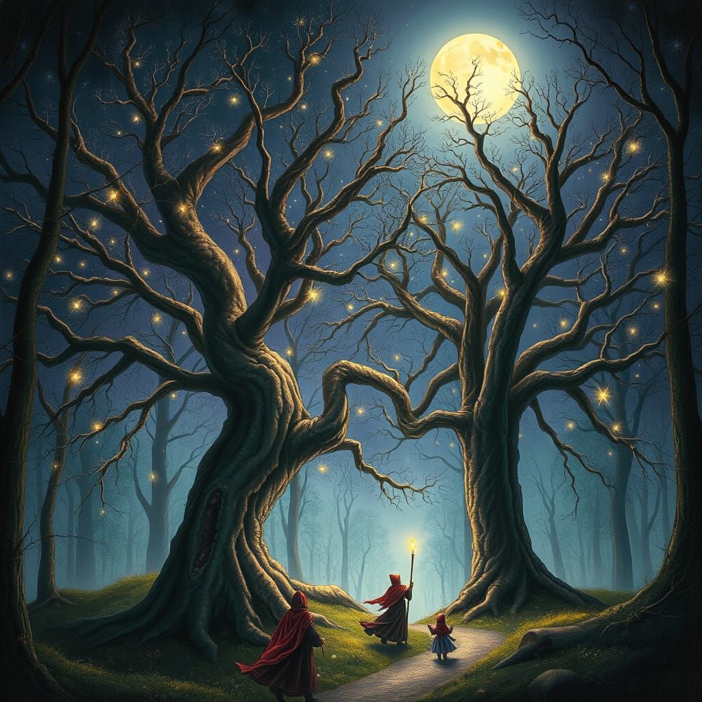 Enchanted Forest in Dreamlike Splendor