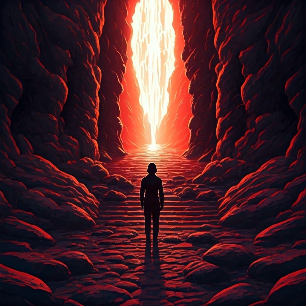 Beneath Icy Rainbow Rock Creek: Reaper's Dark Sanctuary