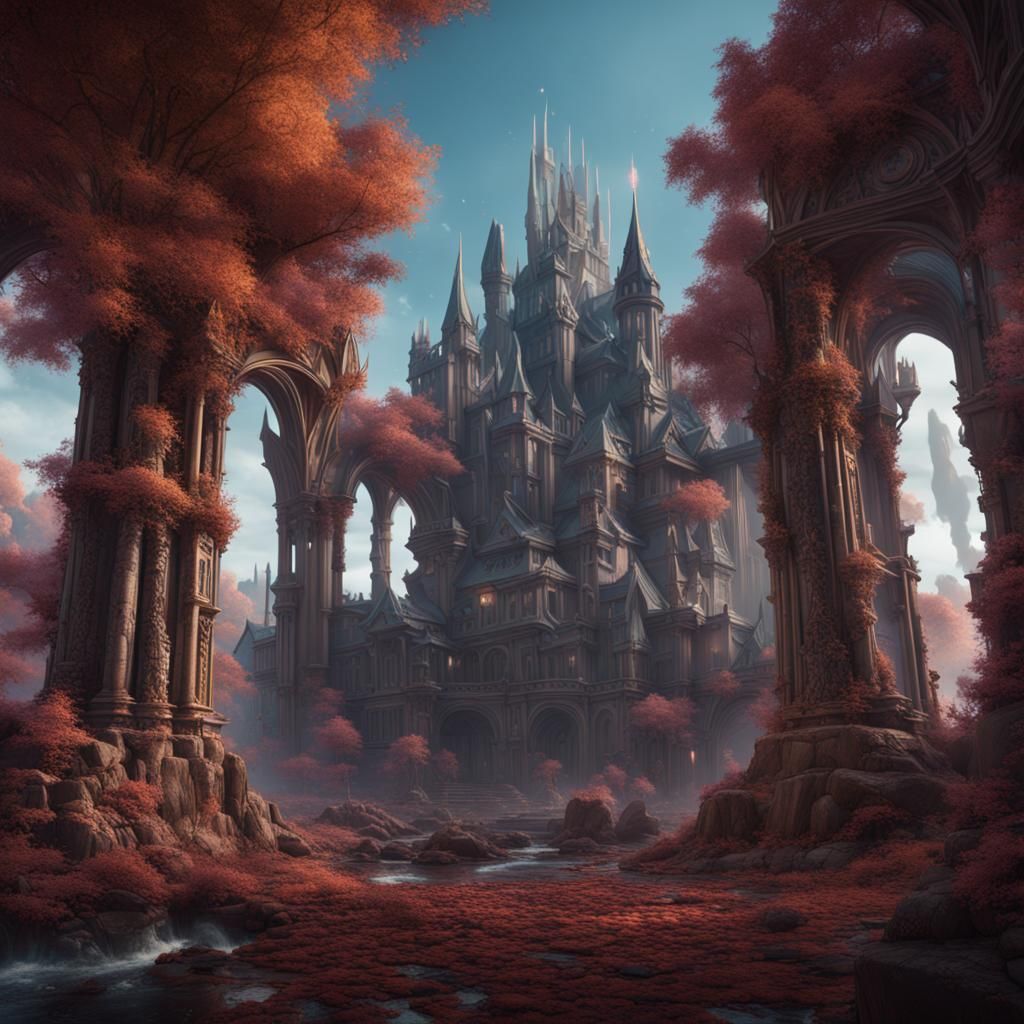 Fantastical Loona: Detailed Matte Painting in 8K