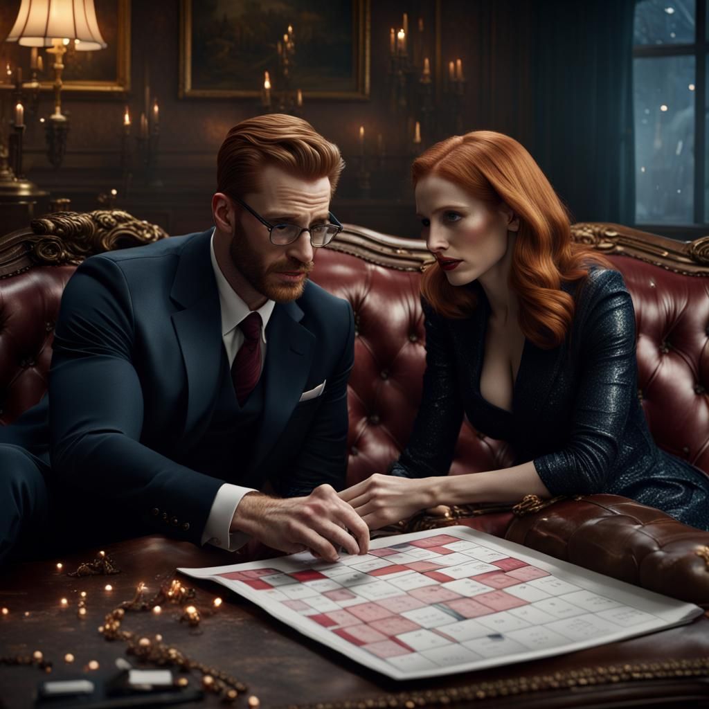 Festive Advent Calendar Scene in Detailed Digital Painting