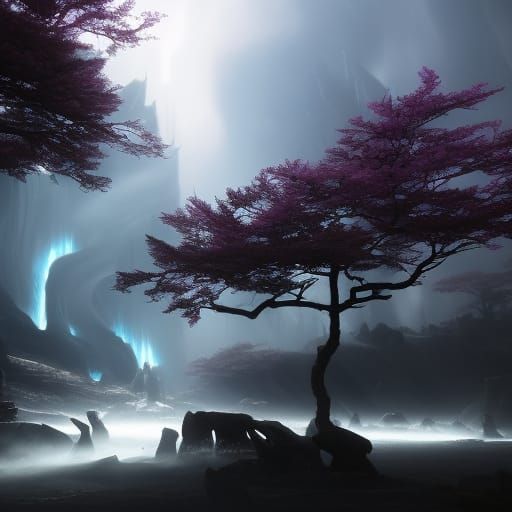 Eerie Angel in Dark Fantasy Style