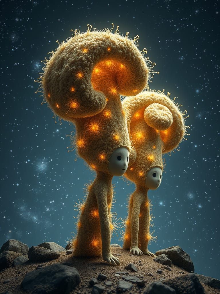 Tweed Tardigrade Up-Do Clothed in Fabric of the Universe