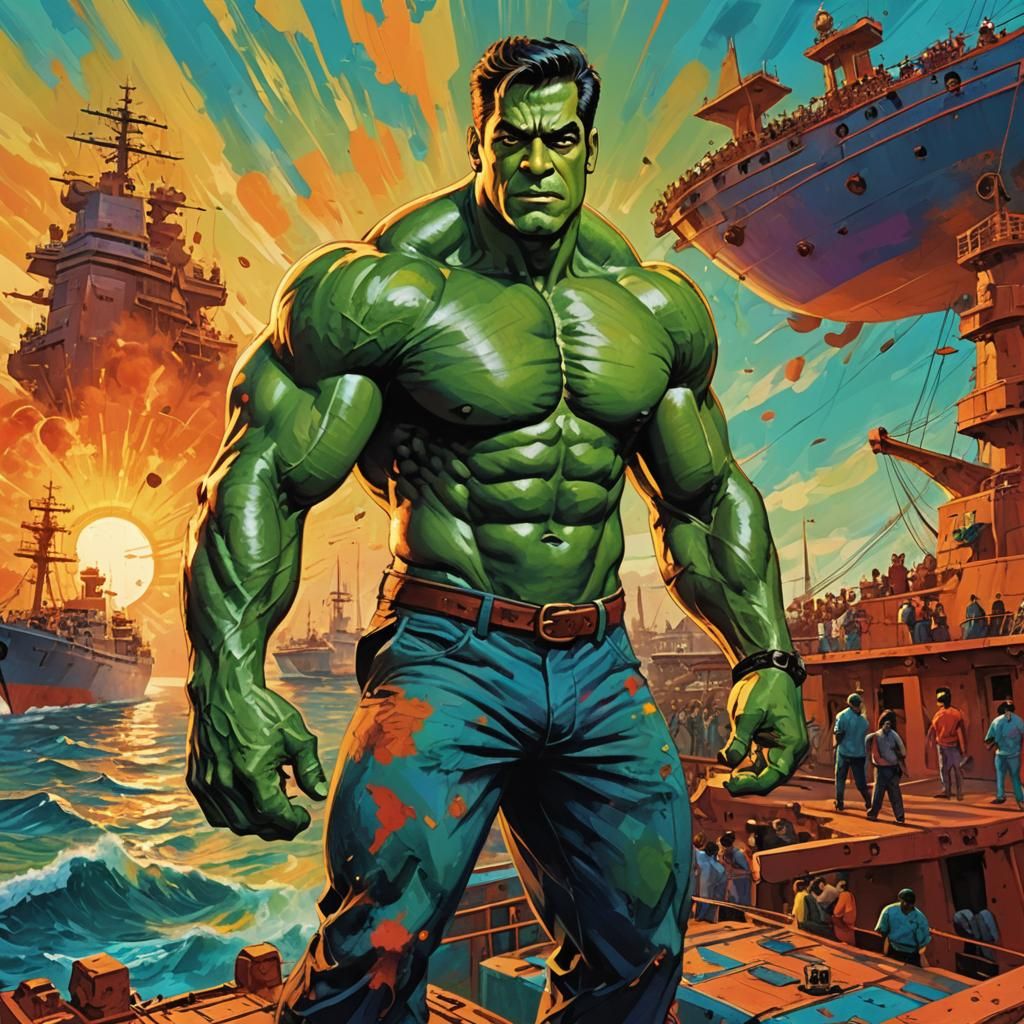 Bollywood Superhero Concept Art in Pop-Art Style