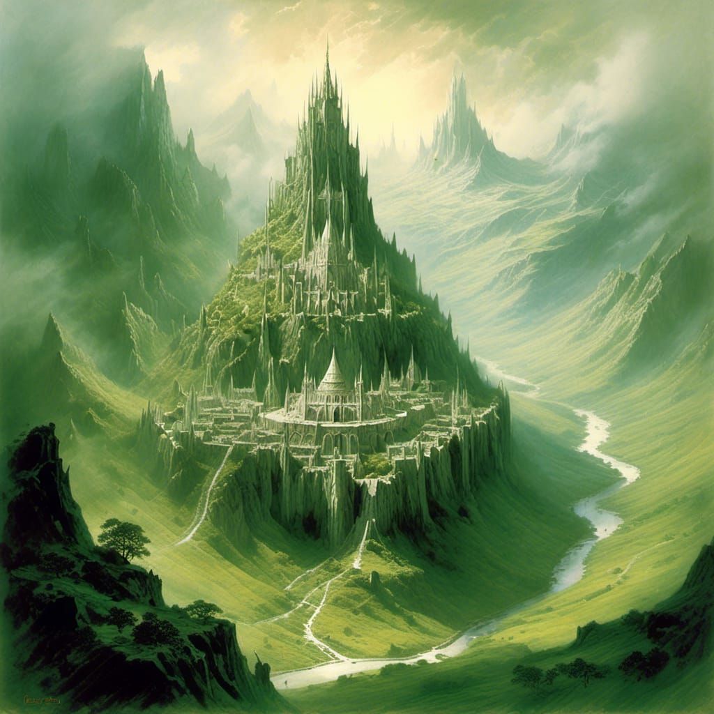 Gondolin: Elven Citadel in Verdant Valley