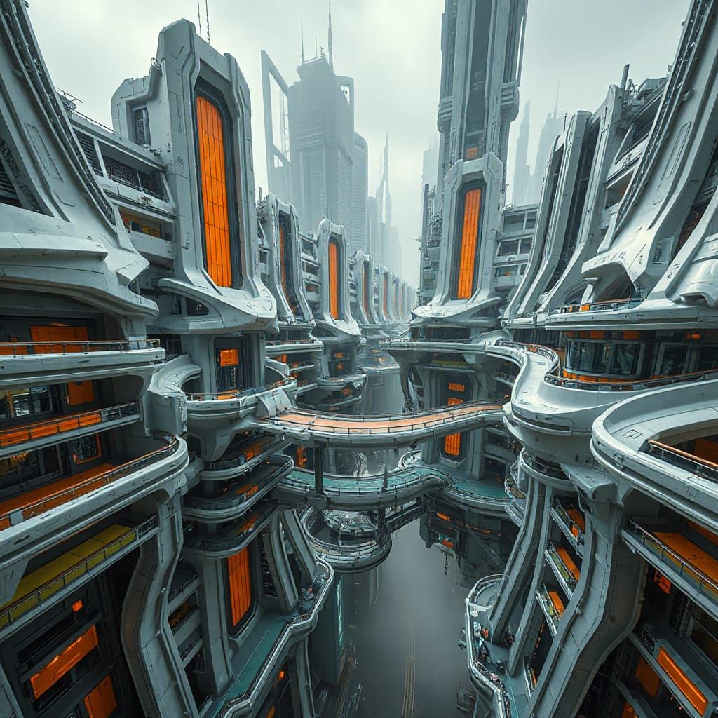 futuristic city