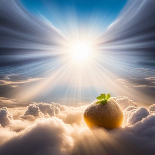 Furry Potato in Divine Sunshine