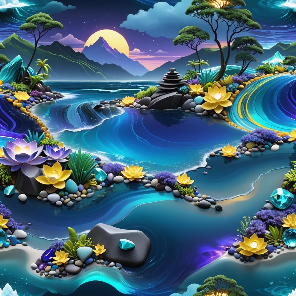 Tahitian Storm with Neon Jungle and Liquid Light