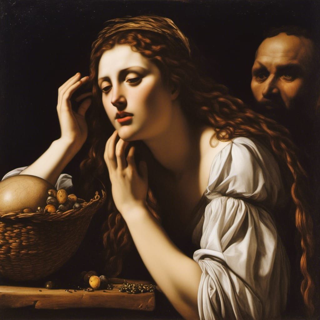Mary Magdalene stalked by greedy Nobleman