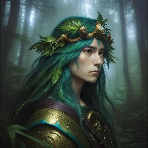 San from Princess Mononoke in Ghibli Style