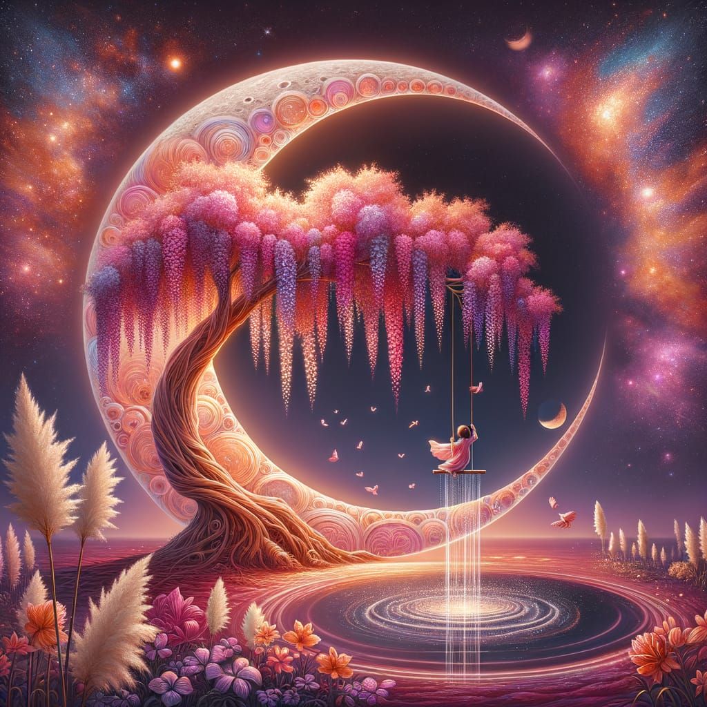 Celestial Wisteria Tree Swing