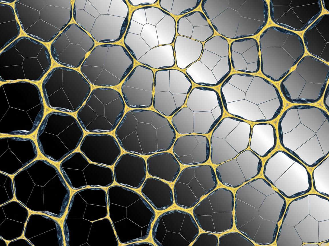 Fractured Membrane in Abstract Art