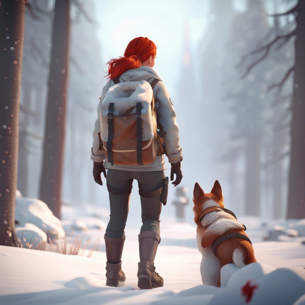 Redhead Outcast Walks Away From Blizzard Fire