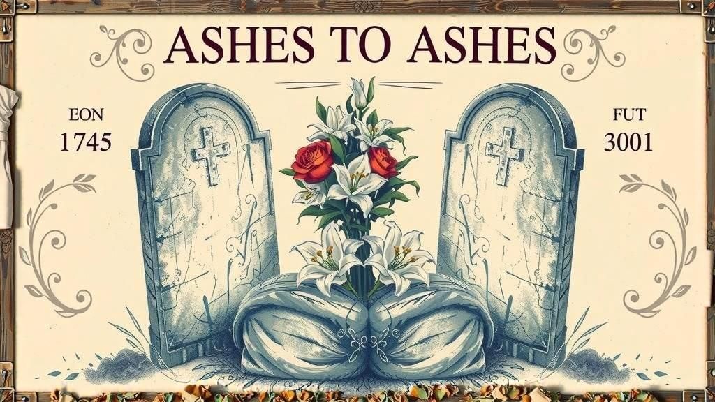 Vintage Billboard for a Grave and Flower Shop