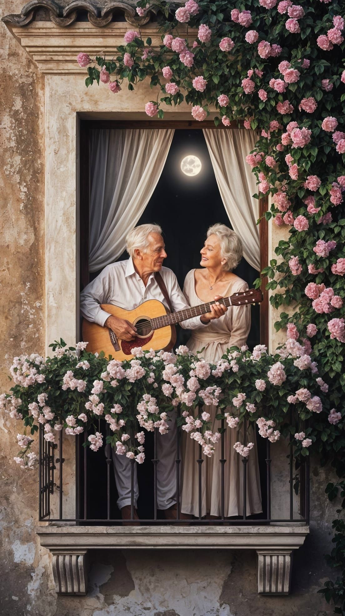 Moonlit Serenade: A Moment of Enduring Love