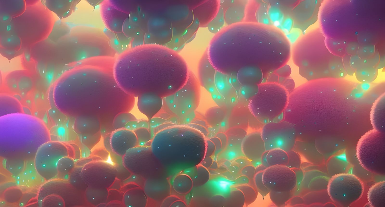 Ornate 3D Graffiti LOVE in Pastel Day-Glo