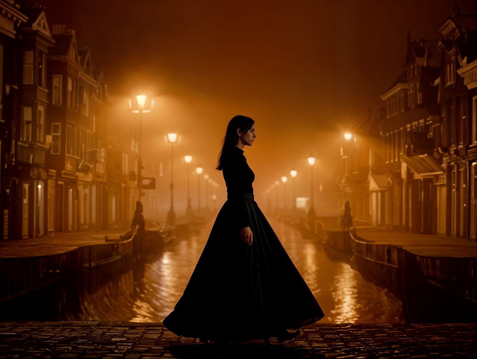 Ethereal Dutch City Street Photography at Night
