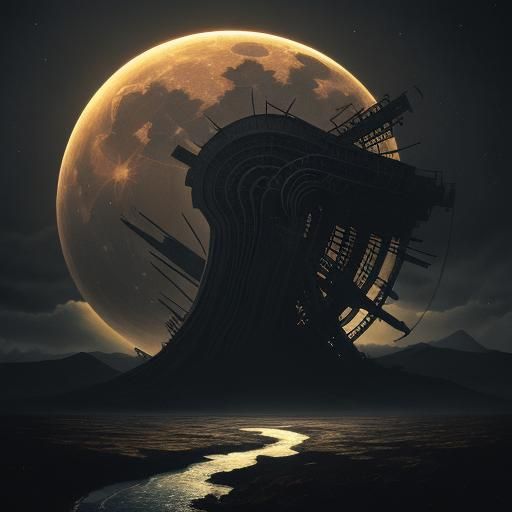 Dramatic Sky in Turmoil: Hyperrealistic 3D Render