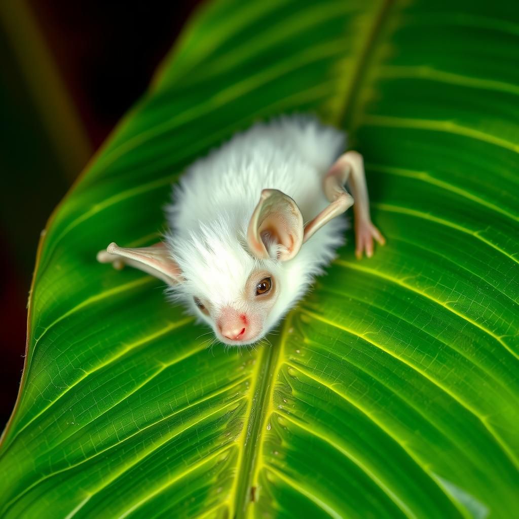 Honduran White Bat in Hyperrealistic Wildlife Photography