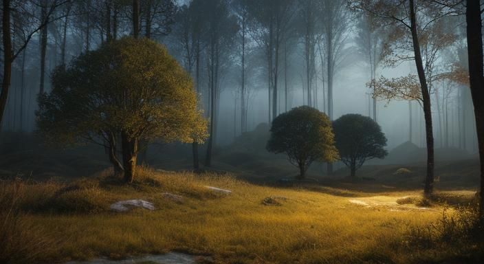 Open Book Reflecting Surreal Dreamscape in Photorealism