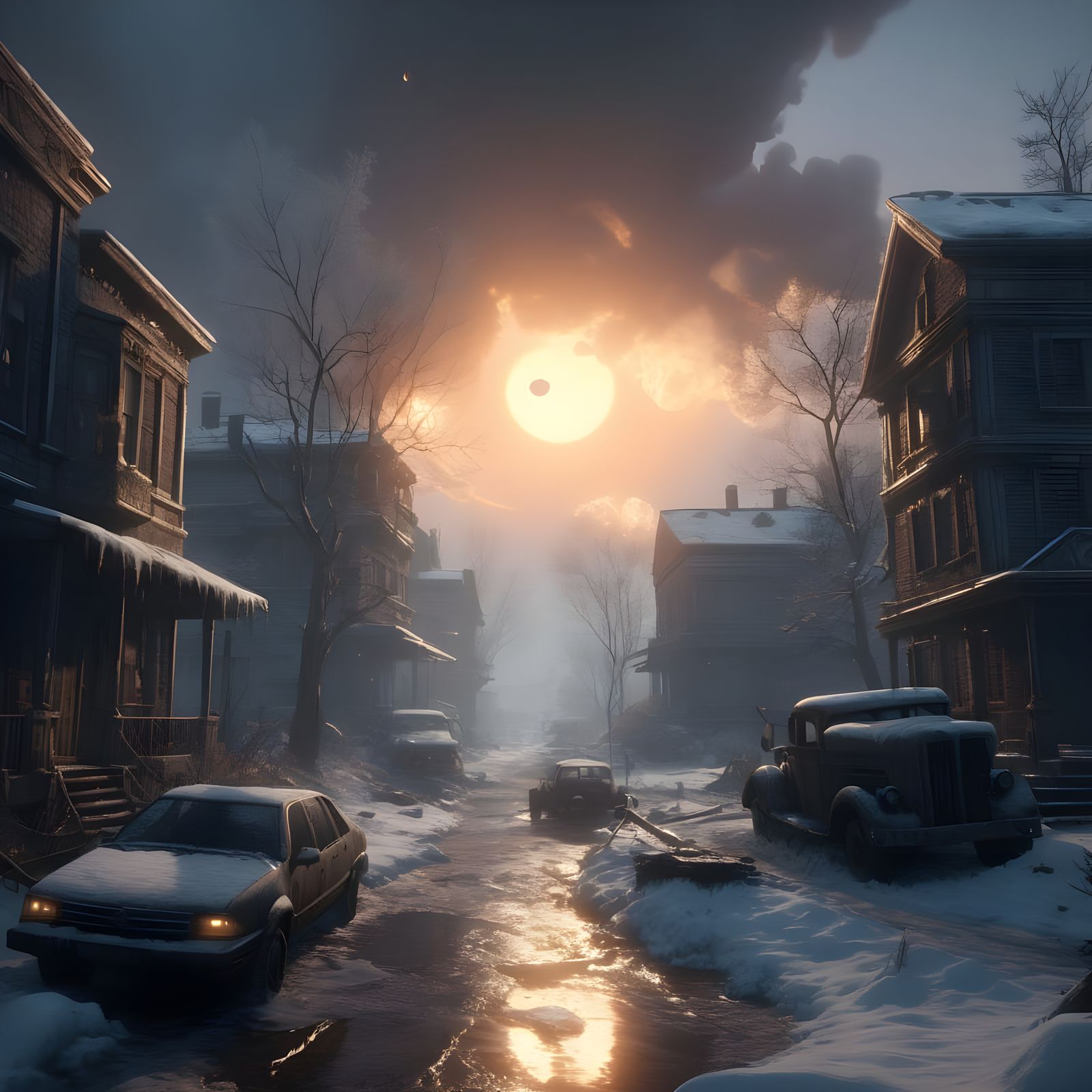 Nuclear Winter's Desolate Landscape