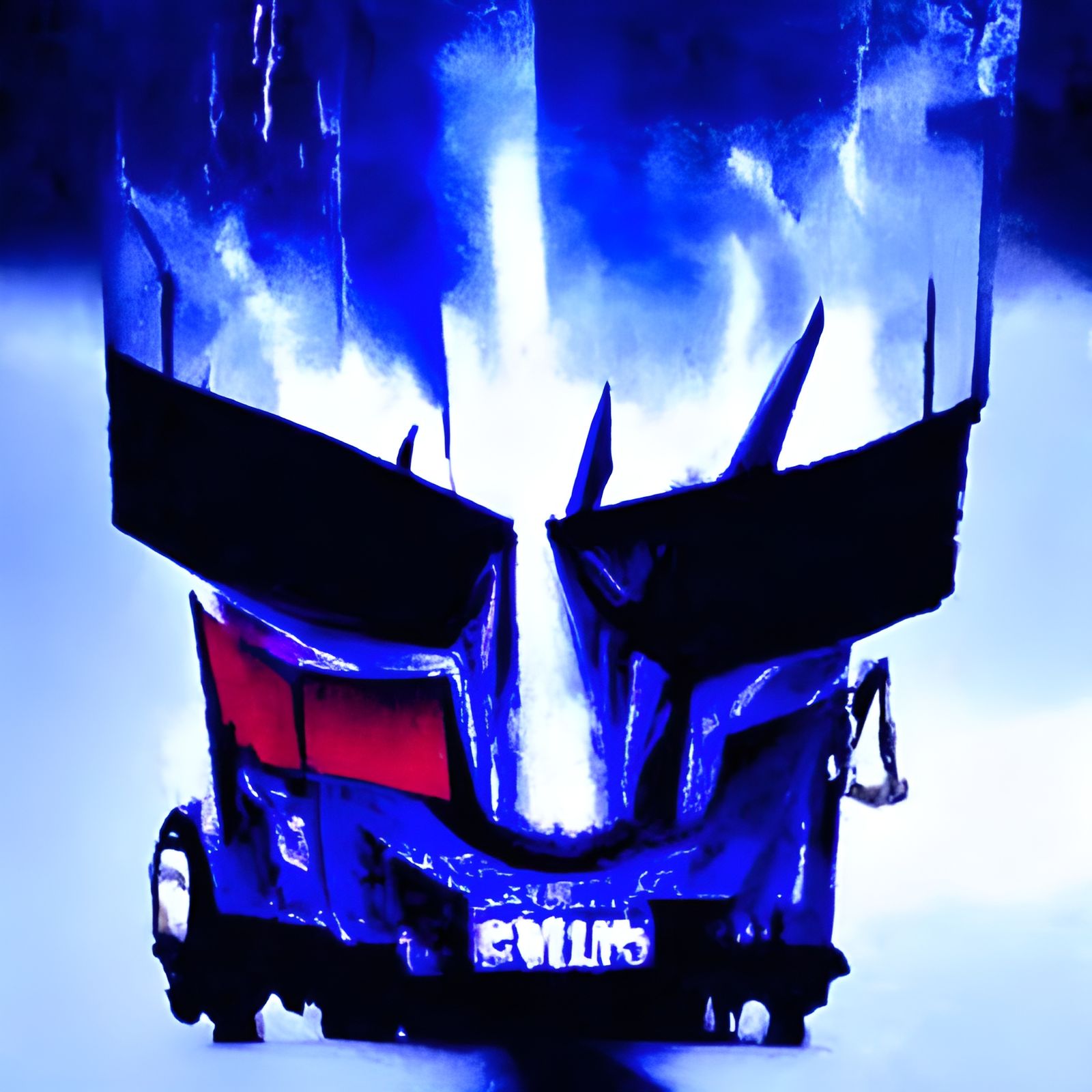 Evil Optimus Prime Digital Rendering