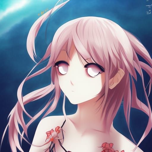Dynamic Anime Character in Manga Style