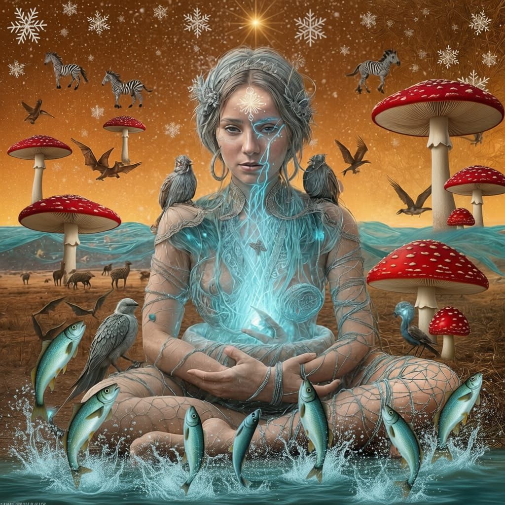 Mystical Shaman Reveals Bioluminescent Oasis