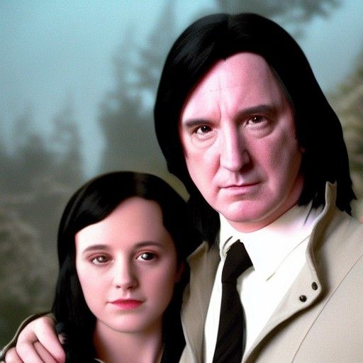 Snape and Lily: Ethereal Fantasy Portrait