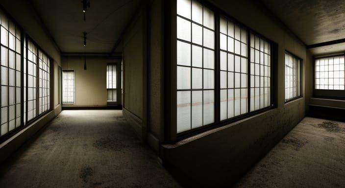 Eerie Sci-Fi Liminal Space in 4K Resolution