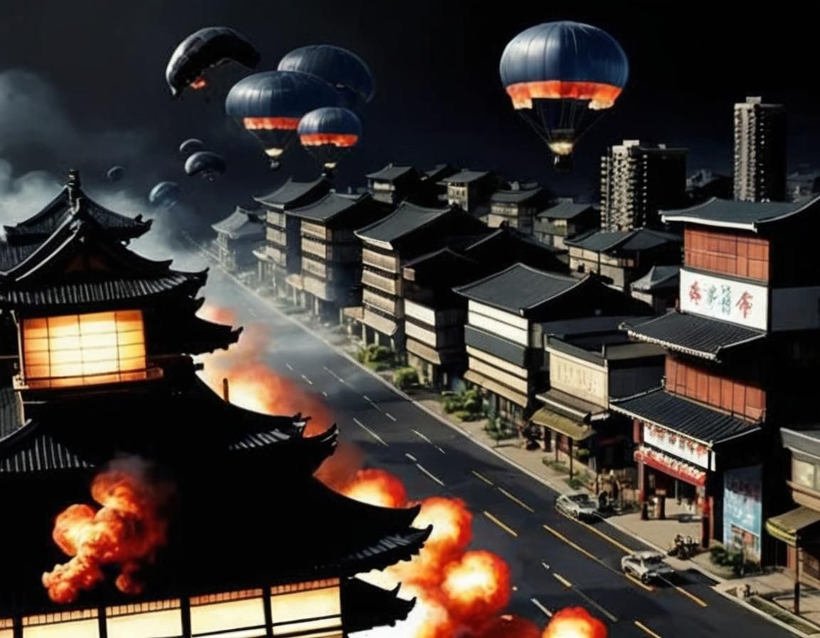 Ninjas Attack Japanese Casino Town: Manga Scan Style