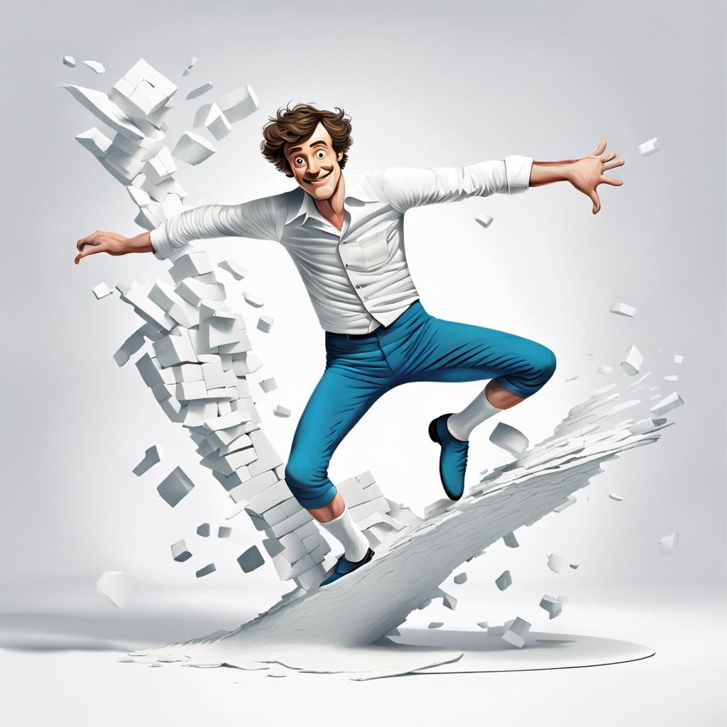 Austin Powers's Elastic Antics: A Whimsical Illustration