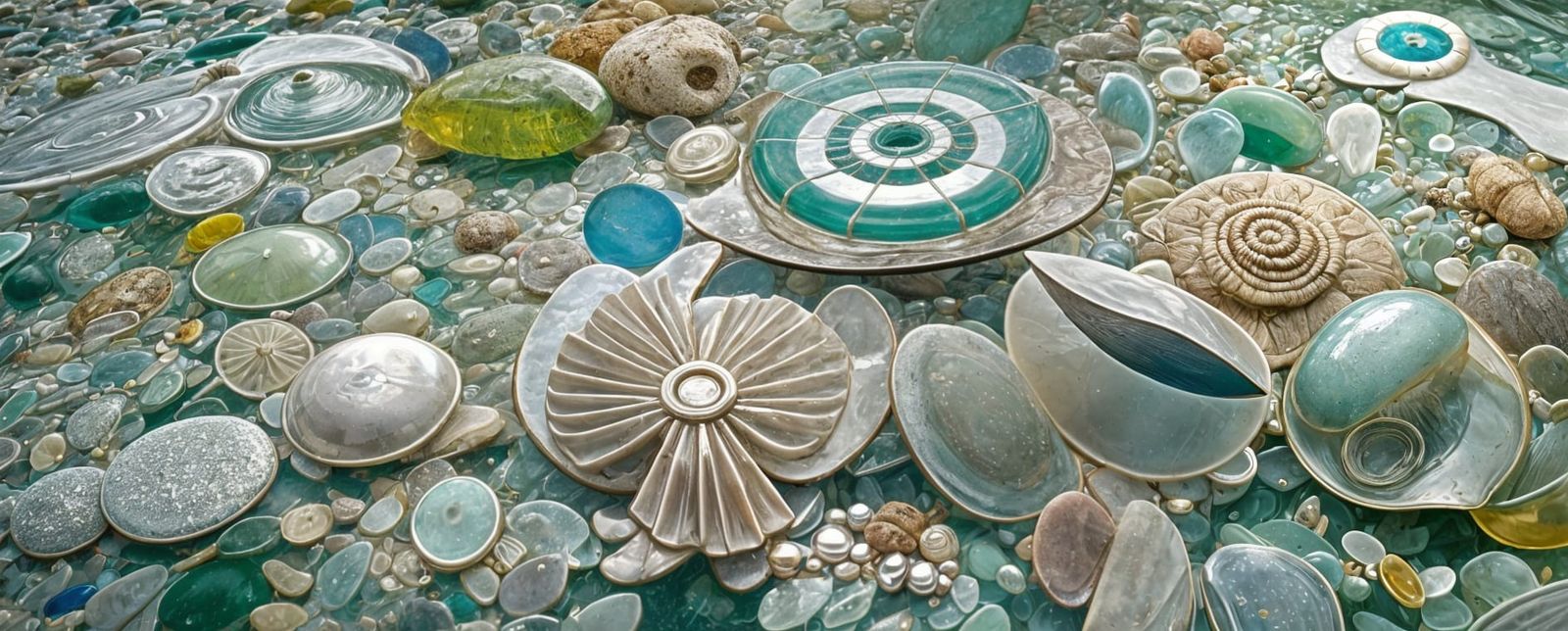 Kelly Green Sea Glass Beach at Golden Hour