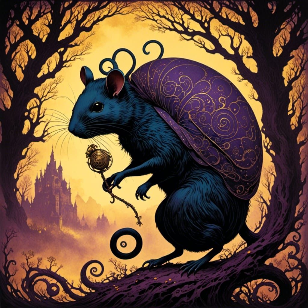 Secret Rats of Nimh in Digital Art Style