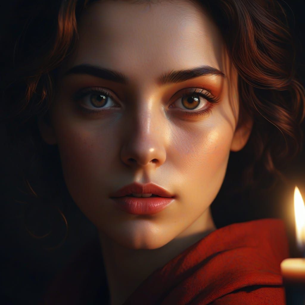 Chiaroscuro Renaissance Masterpiece of Vulnerability and Hum...
