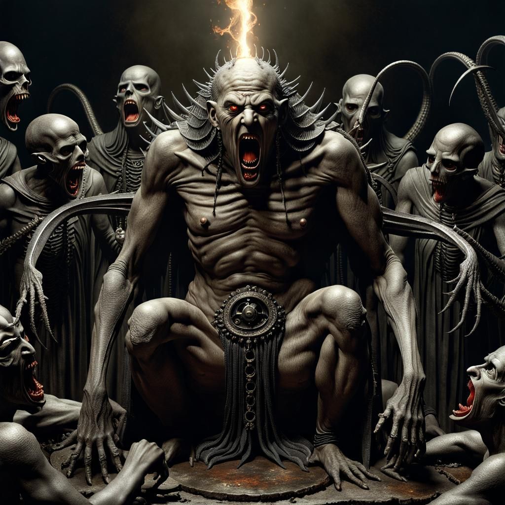 Nightmarish Cosmic Entity in Dark Fantasy Style