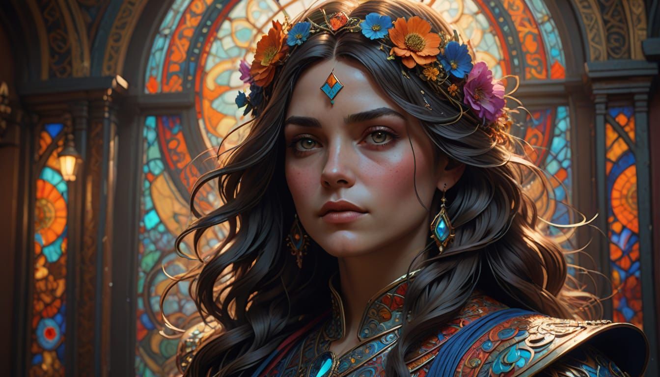 Majestic Figure Portrait in Artgerm Style