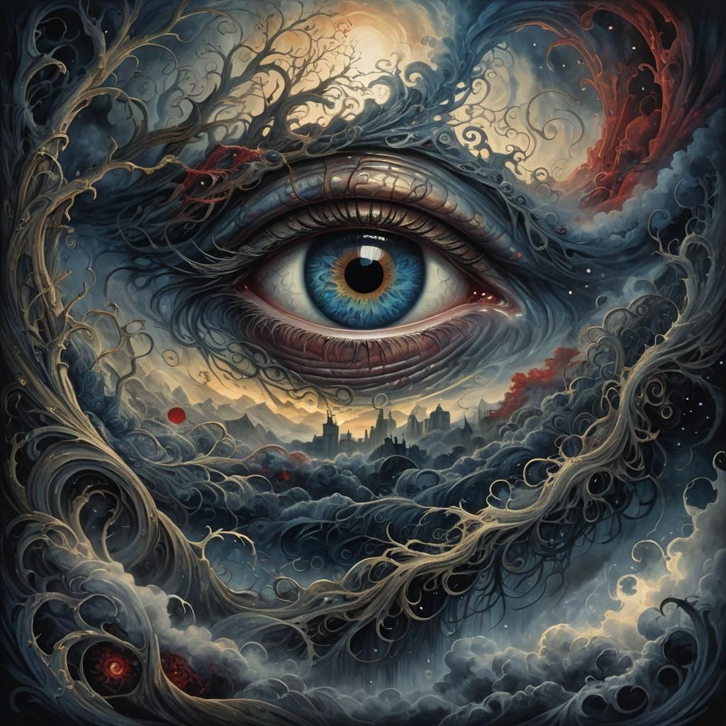 Gustave Doré-Inspired Eye of Dark Fantasy