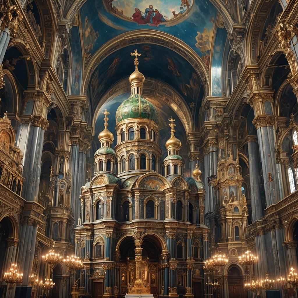 St. Nicholas Cathedral, Vienna: Epic Digital Painting