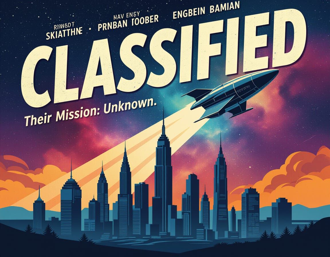 Vintage Sci-Fi Movie Poster: CLASSIFIED