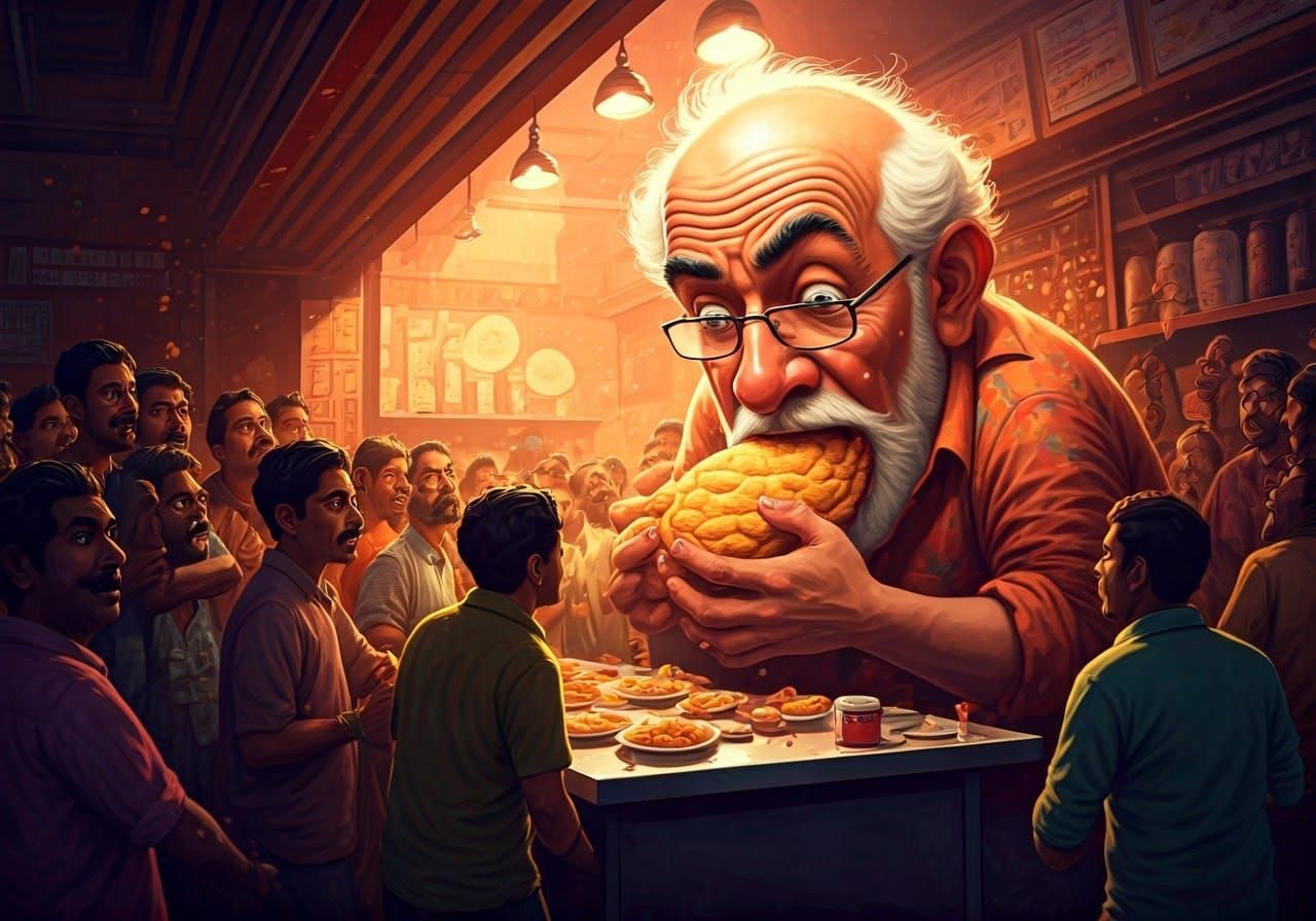 Giant Vadapav, giant uncle