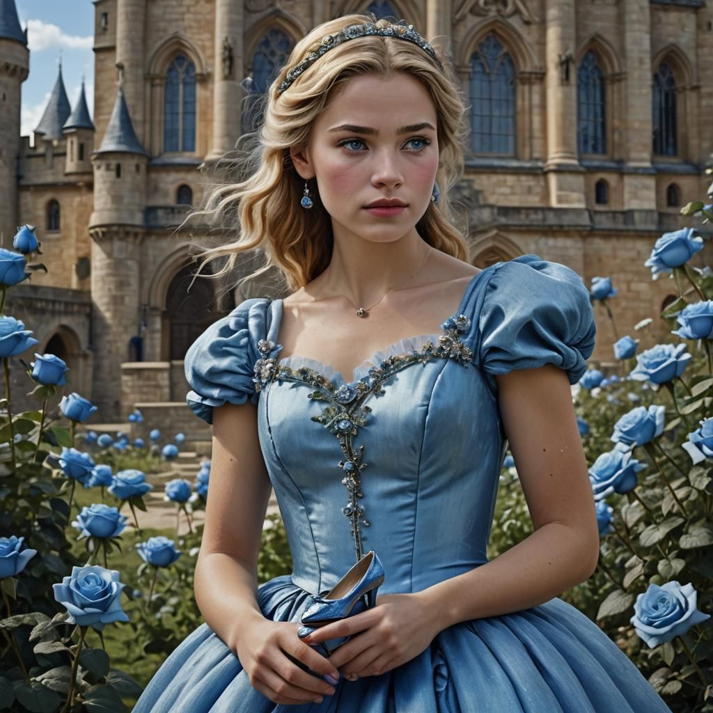 Cinderella Portrait with Glass Slipper, Professional Photogr...