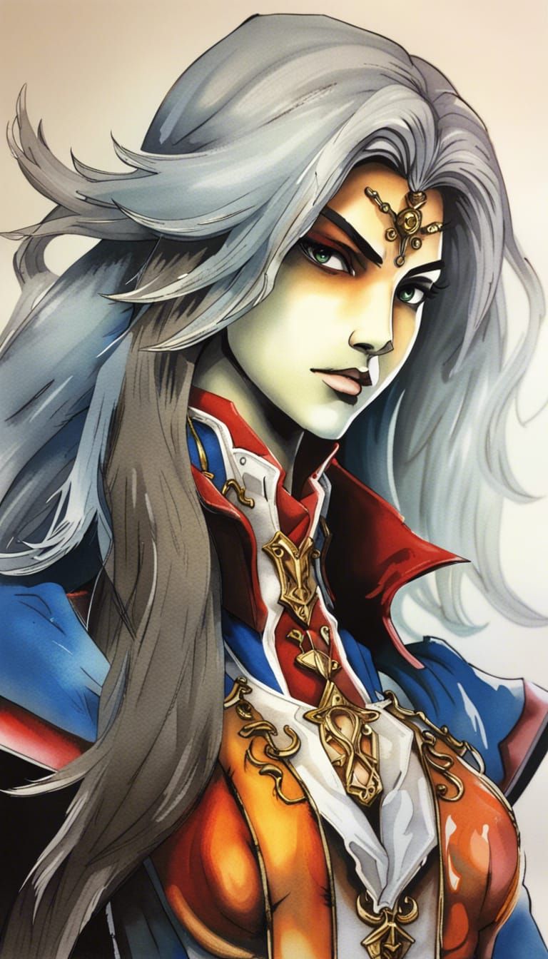 Fabiana Udenio as Castlevania Character in Japanese Style