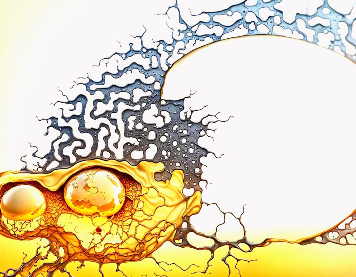 Surreal Cracked Egg Reveals Fetus in Realistic Style