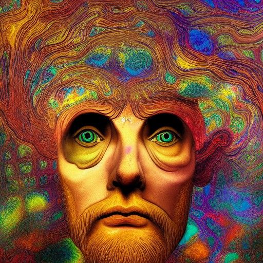 Cosmic Bacchus: A Holographic Astral Illustration
