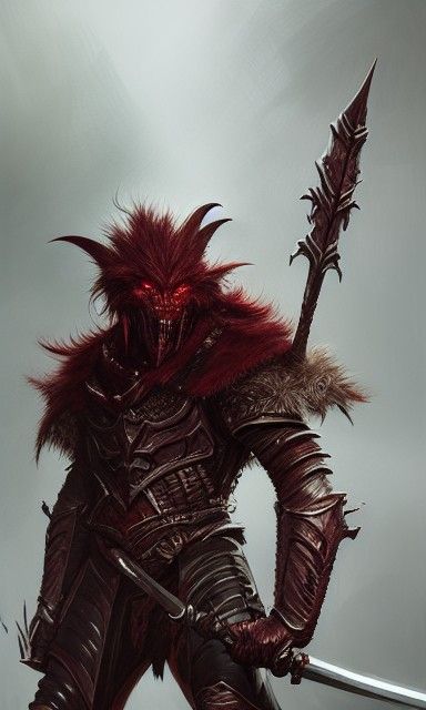 Hobgoblin Warrior in Shining Armor: Hyper-Realistic Art