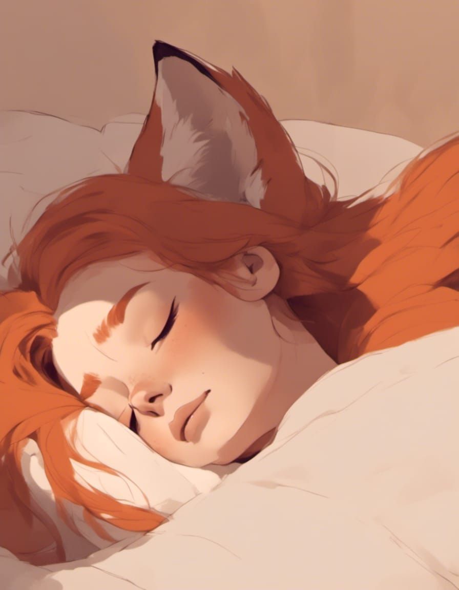 Sleeping Fox-girl